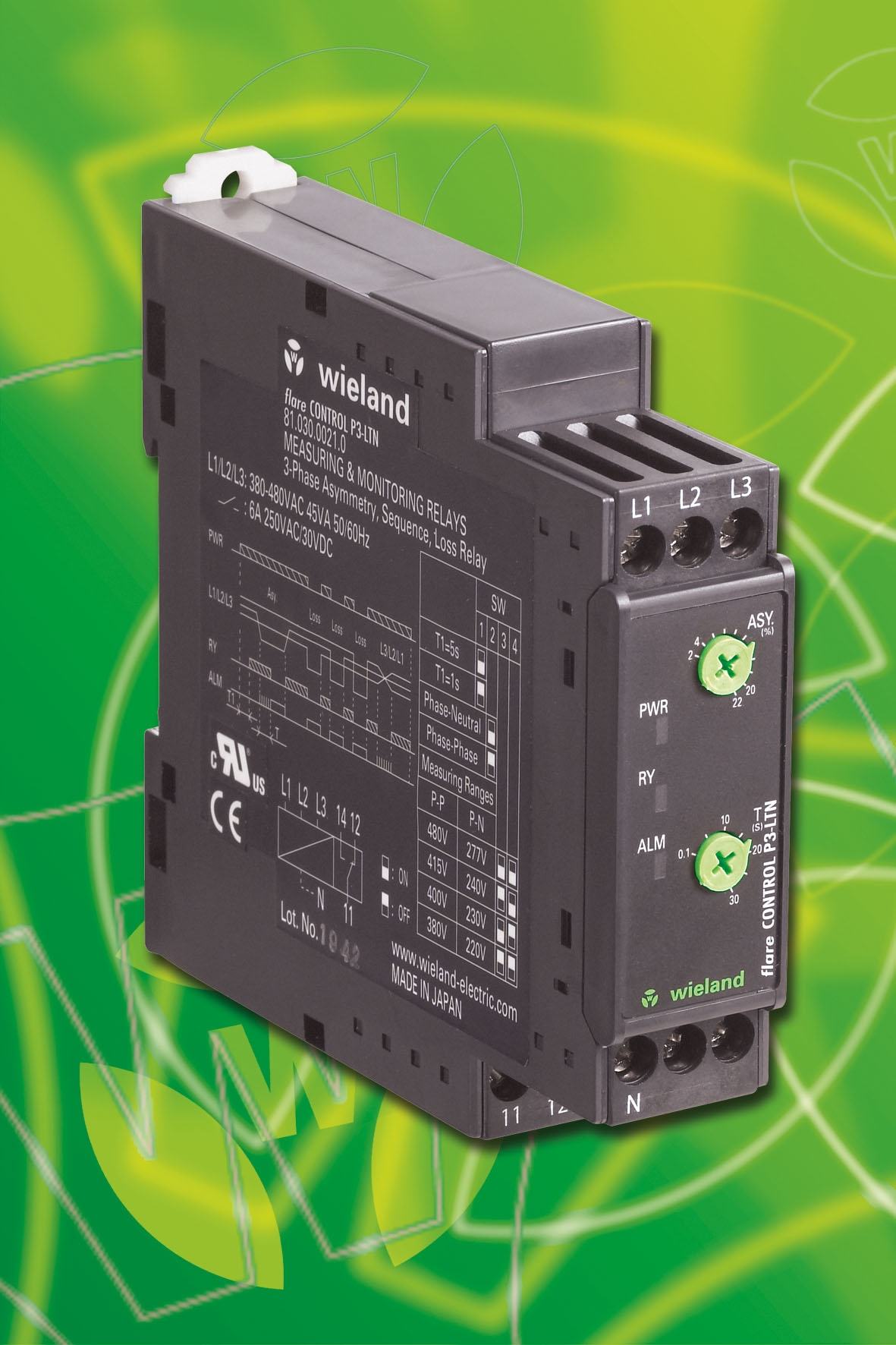 Phase control. Реле контроля фаз Wieland. Виланд электрик. Phase Control relay. Релей контрол фазовая.